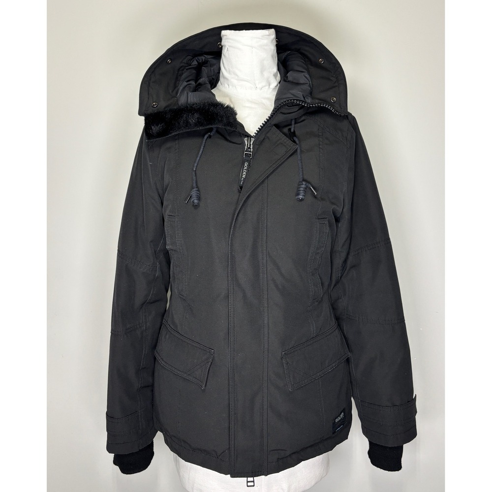 Aritzia Golden by Tna Larsen Parka Black Altitude Series Winter Coat Medium